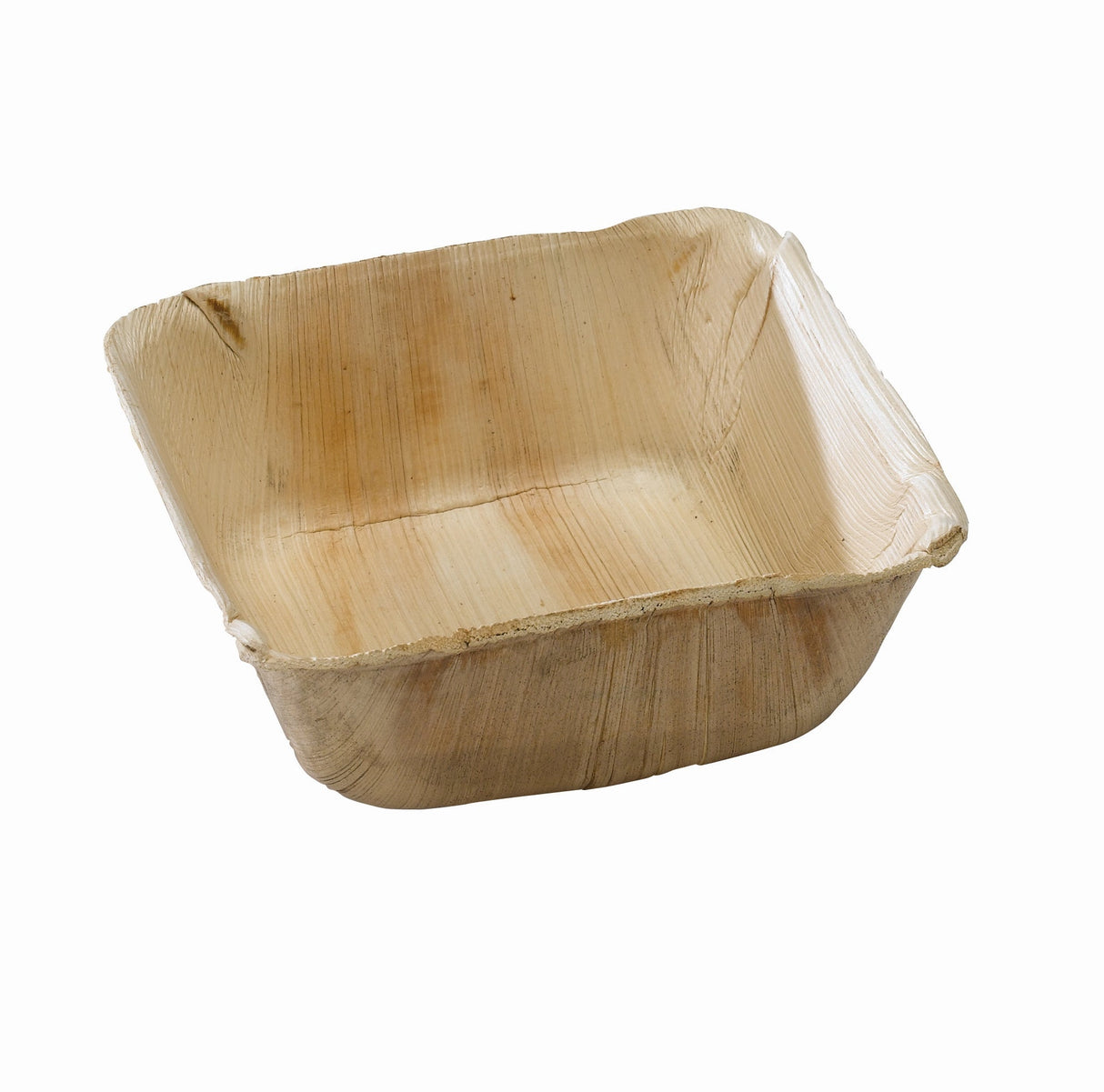 Bowls, 5 Inch 16 Ounce, Microwaveable Palm Leaf, Natural, Square, Grease Resistant, Biodegradeable, 16 Ounce,10 - 10 COUNT