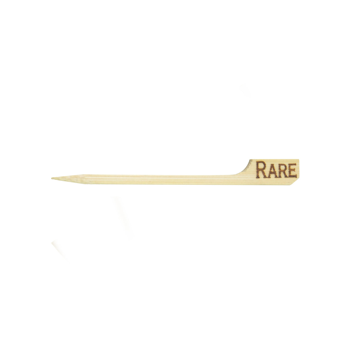 Steak Markers, Rare, 3.5 Inch, Bamboo, 3.5 Linear Inch,10 - 100 COUNT