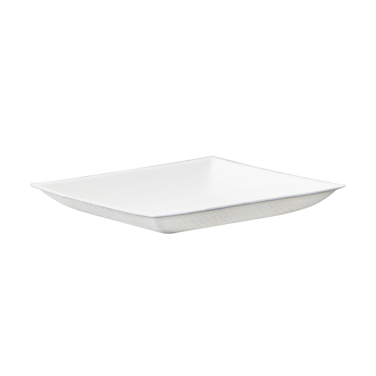 Plates, Mini, Bio 'n' Chic 3.5 Inch, Sugarcane, White, Square, Biodegradeable, 3.5 Linear Inch,1 - 100 COUNT