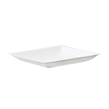 Plates, Mini, Bio 'n' Chic 3.5 Inch, Sugarcane, White, Square, Biodegradeable, 3.5 Linear Inch,1 - 100 COUNT