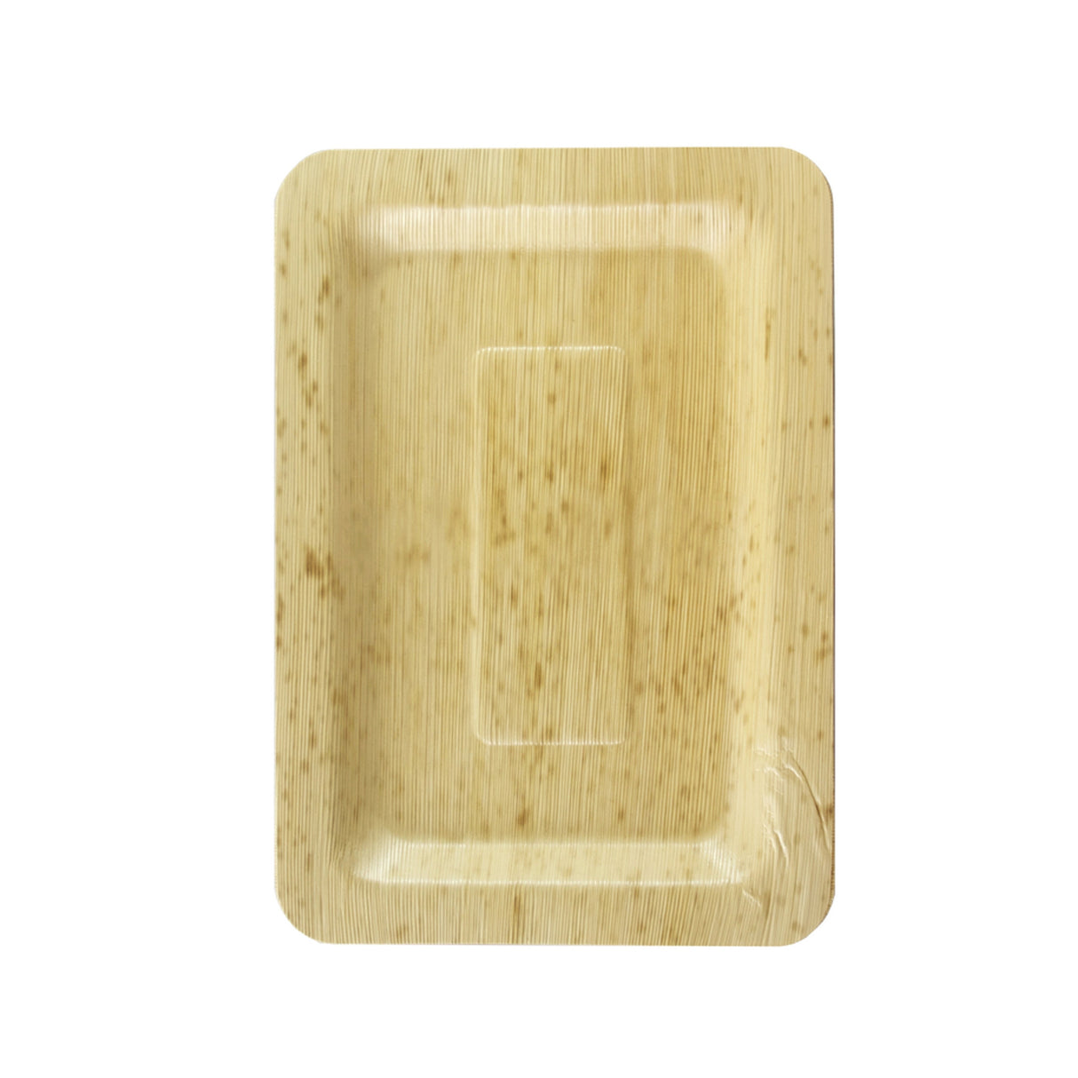 Plates, Double Layer Hot Food, 7.9 x 5.5 Inch, Bamboo Leaf, Natural, Grease Resistant, Biodegradeable,10 - 10 COUNT