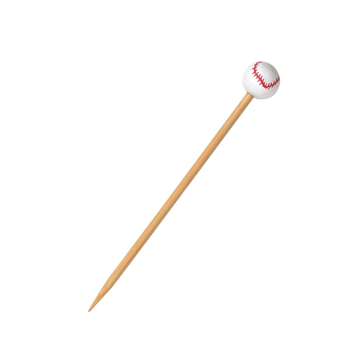 Skewers, Baseball, 4.7 Inch, Bamboo, Natural, Biodegradeable, 4.7 Linear Inch,10 - 100 COUNT