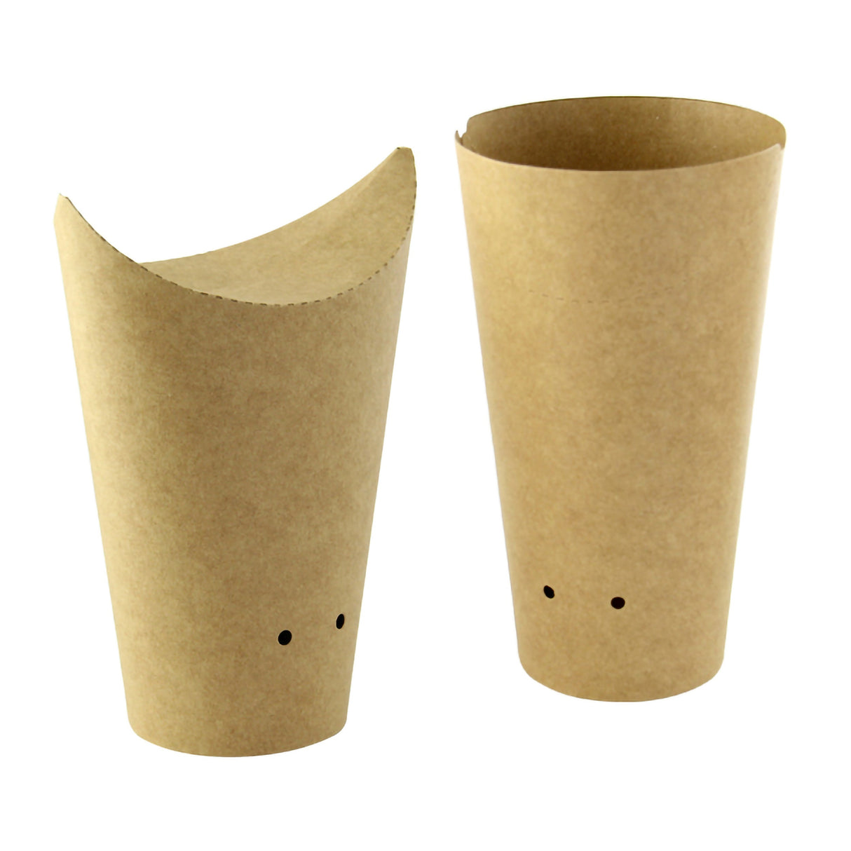 Cups, Snack, 10 Ounce, Paper, Kraft, Closable Perforated, 10 Ounce,20 - 50 COUNT