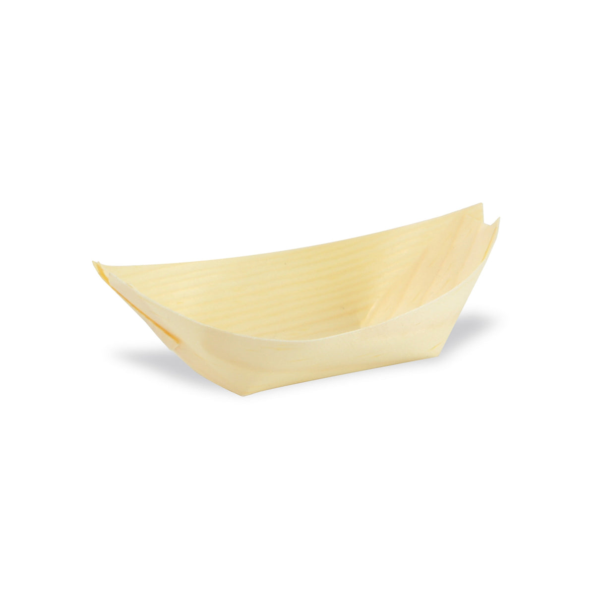 Bowls, 3 Inch, Wood, Natural, Boat Shaped, 3 Linear Inch,8 - 100 COUNT