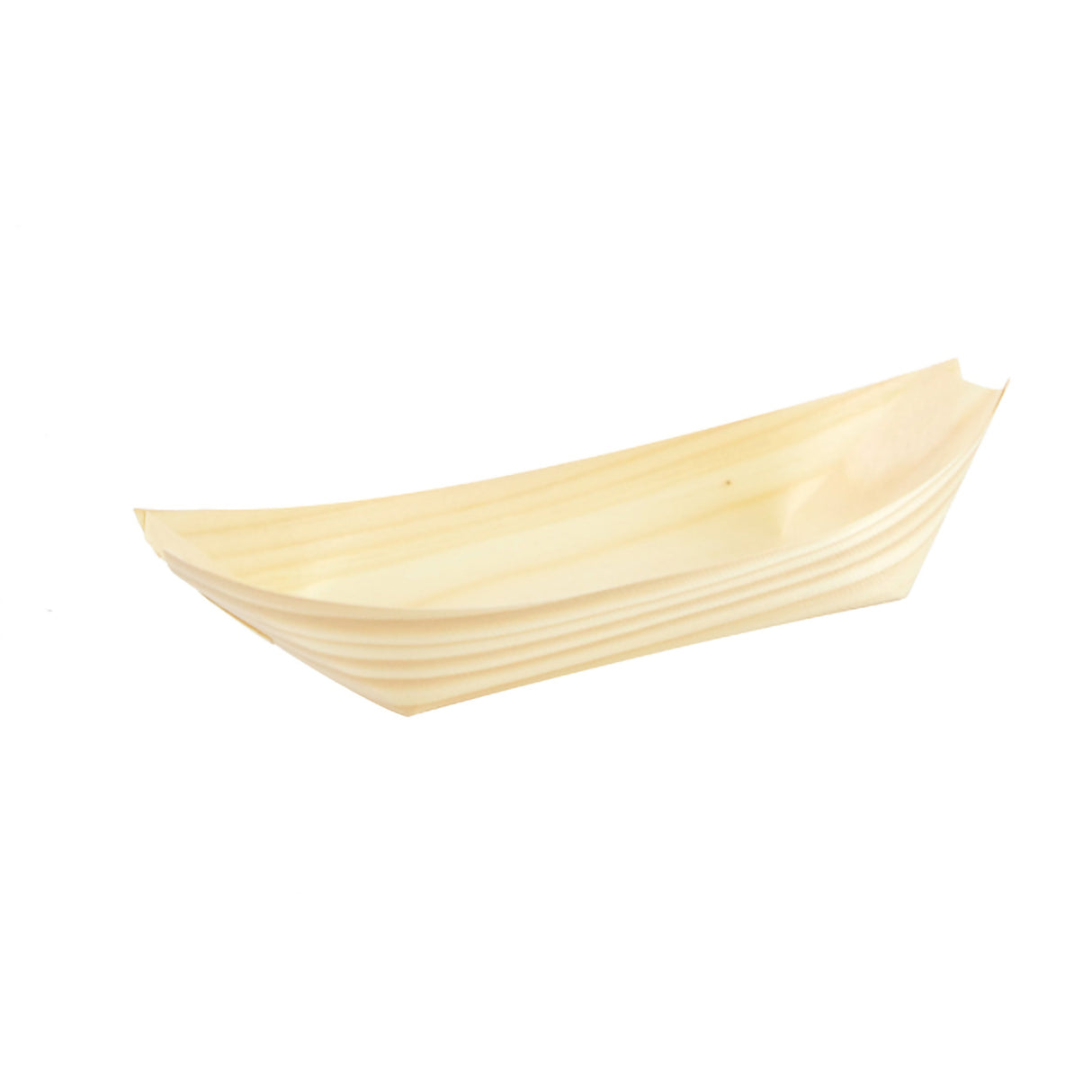 Bowls, 6 Inch, Wood, Natural, Boat Shaped, 6 Linear Inch,10 - 50 COUNT