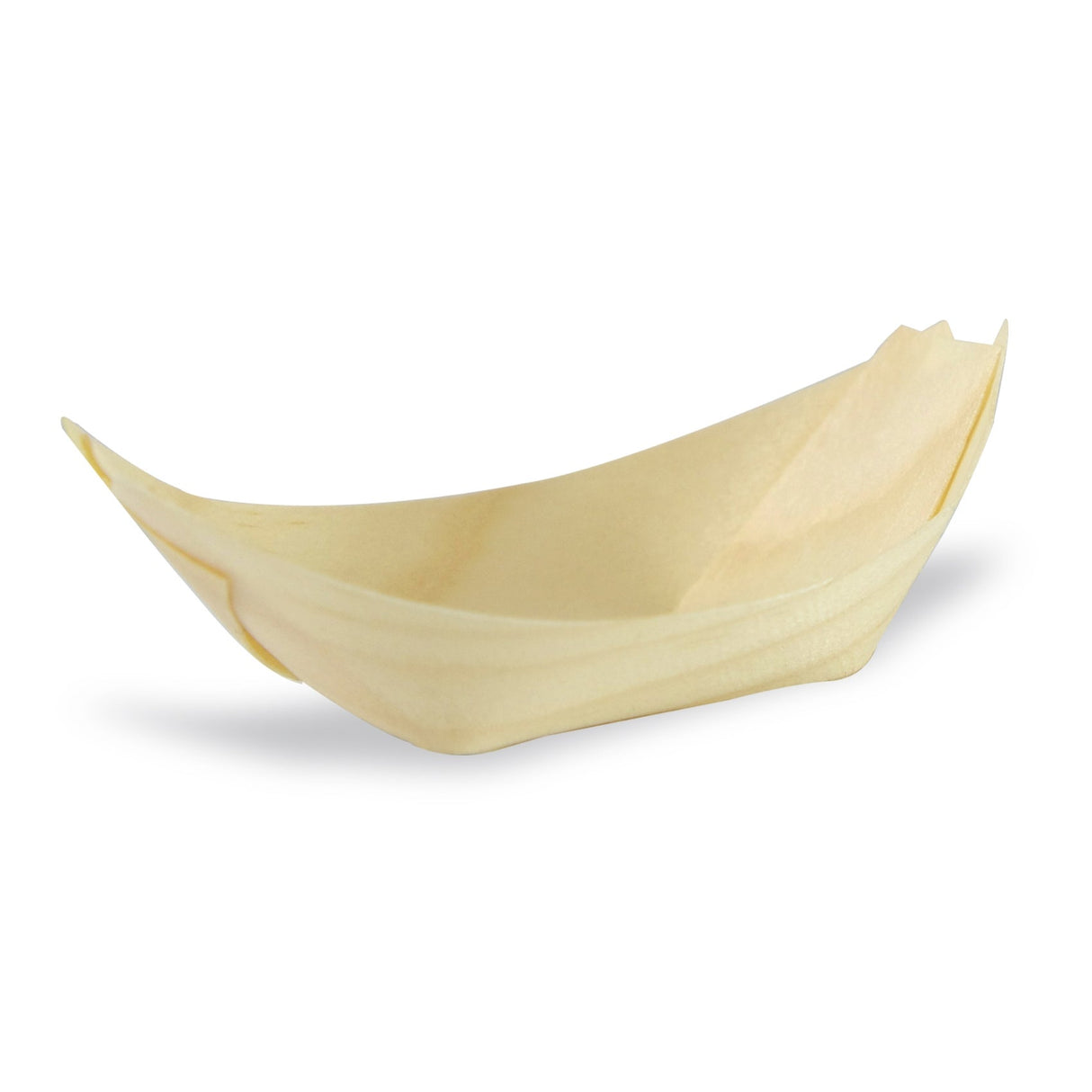 Bowls, Mini, 2.7 x 1.7 Inch, Wood, Natural, Boat Shaped, Biodegradeable,10 - 50 COUNT