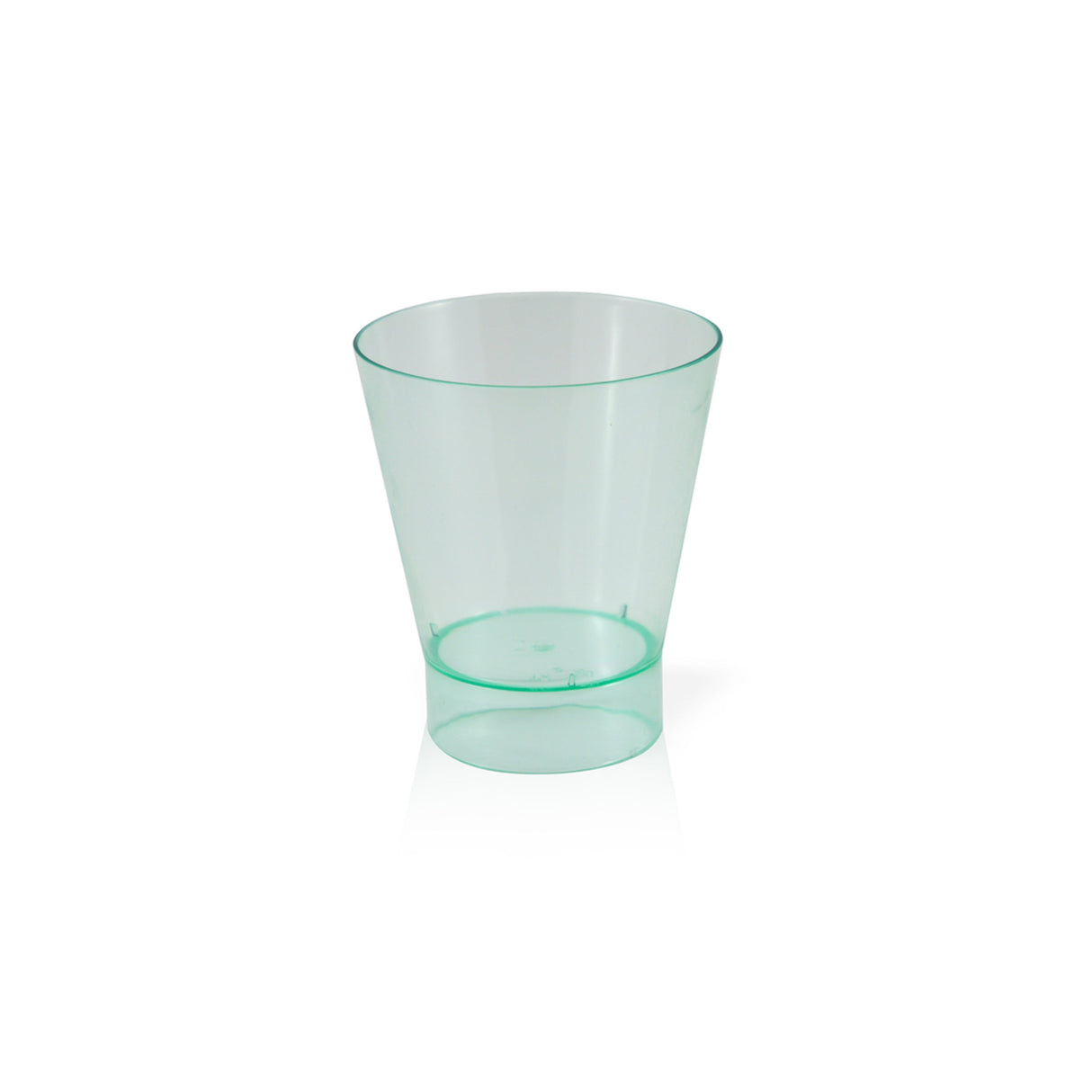 Cups, 6 Ounce, Plastic, Transparent Green, Recyclable, 6 Ounce,20 - 10 COUNT