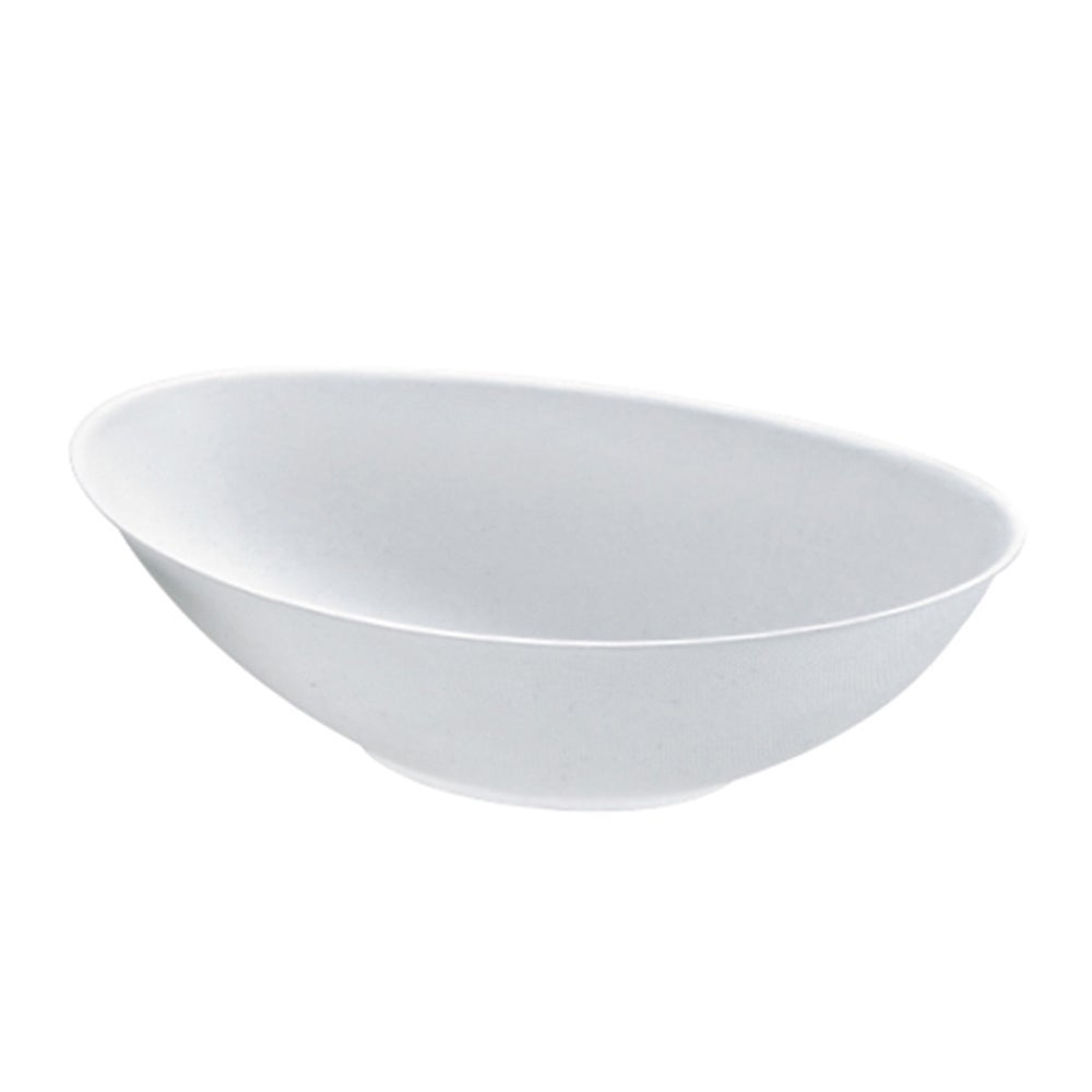 Bowls, 44 Ounce, Sugarcane, White, Oval, Biodegradable, 44 Ounce,1 - 100 COUNT