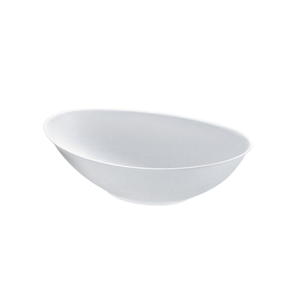 Bowls, 24 Ounce, Sugarcane, White, Oval, Biodegradable, 24 Ounce,2 - 125 COUNT