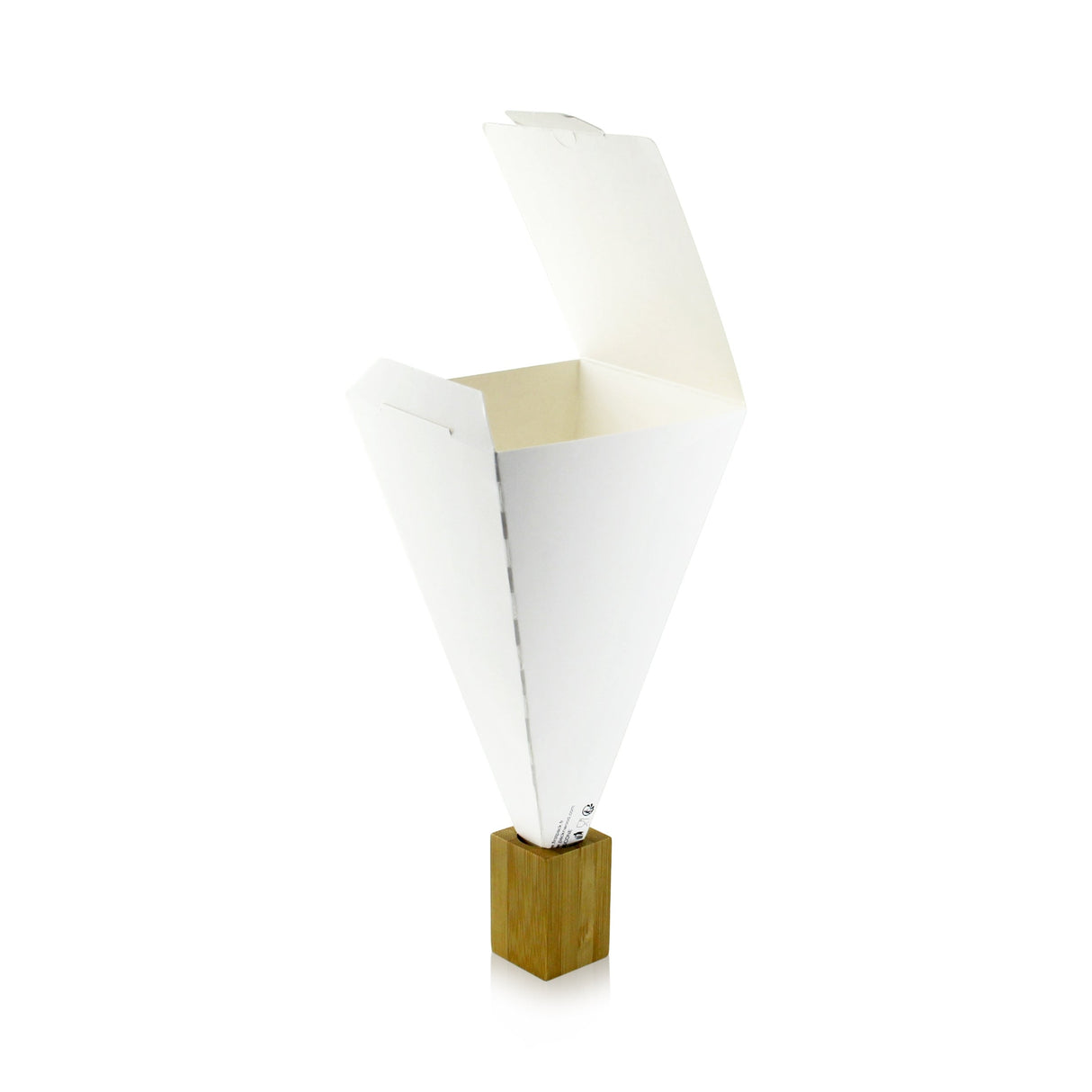 Containers, Snack, 3.5 x 3.5 x 7.5 Inch, Paper, White, Cone, Closeable,16 - 25 COUNT