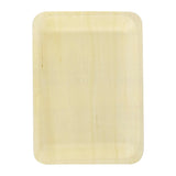 Trays, 10.4 x 8.4 x 0.8 Inch, Wooden, Natural, Rectangular, Biodegradeable,20 - 10 COUNT