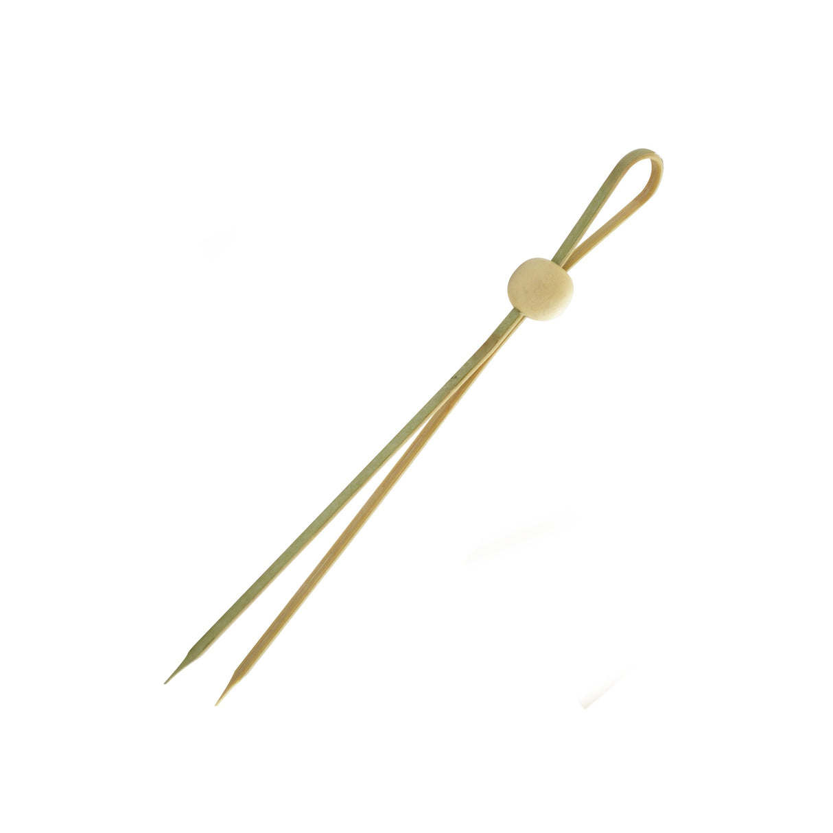 Picks, Double, 5.3 Inch, Bamboo, Natural, with Adjustable Ball, Biodegradable, 5.3 Linear Inch,10 - 100 COUNT