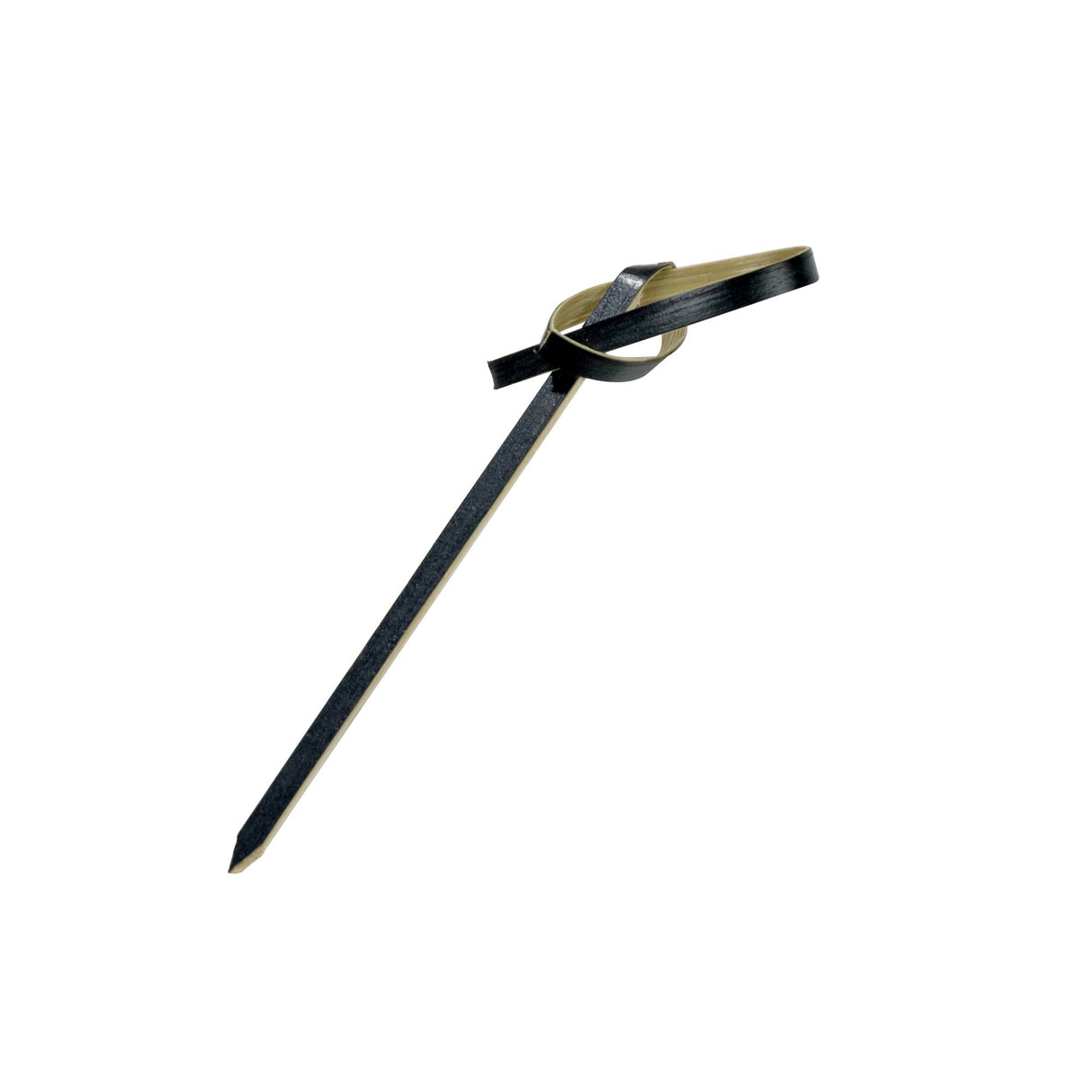 Skewers, Loko, 2.4 Inch, Bamboo, Black, Looped, 2.4 Linear Inch,20 - 100 COUNT