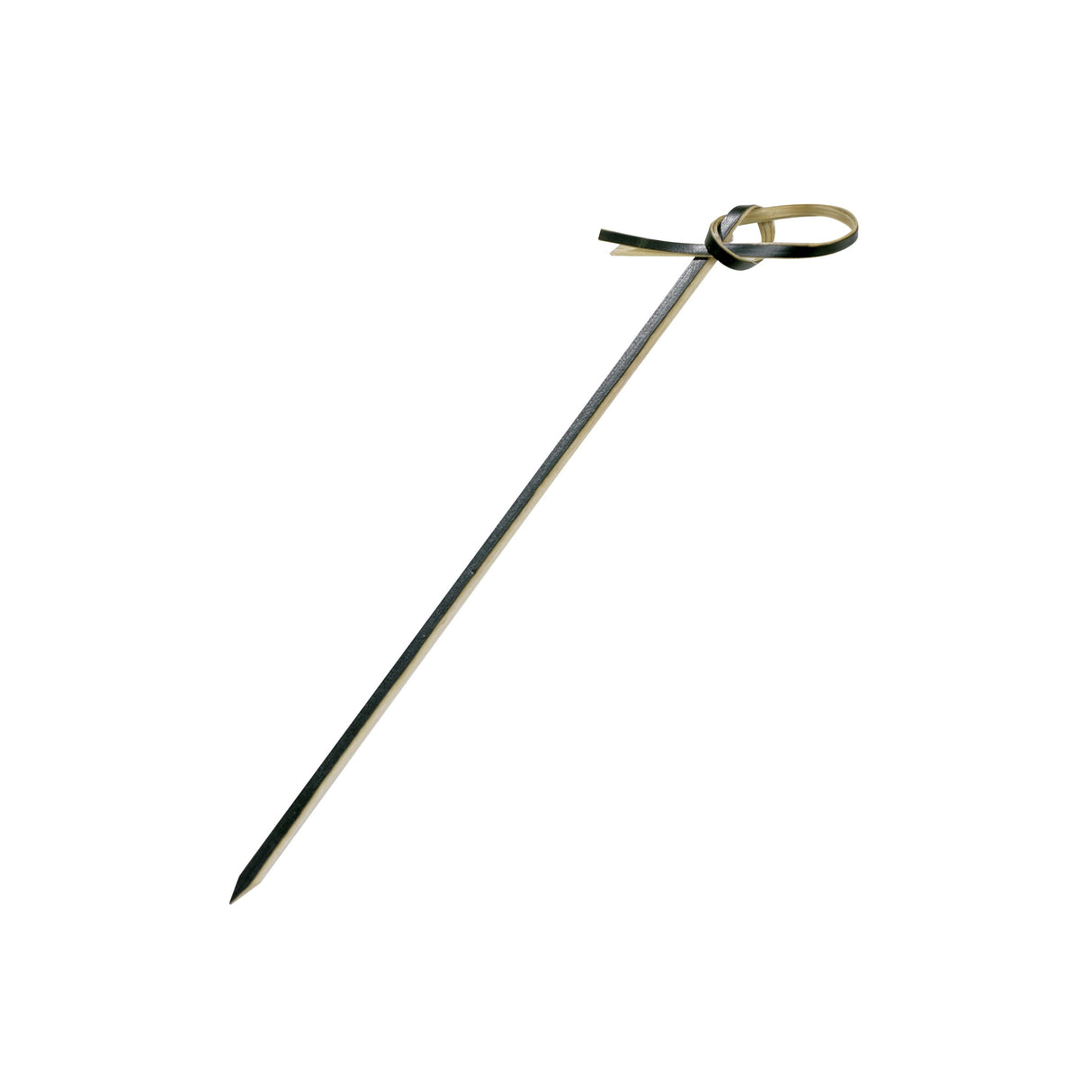 Skewers, Loko, 3.9 Inch, Bamboo, Black, Looped, 3.9 Linear Inch,20 - 100 COUNT