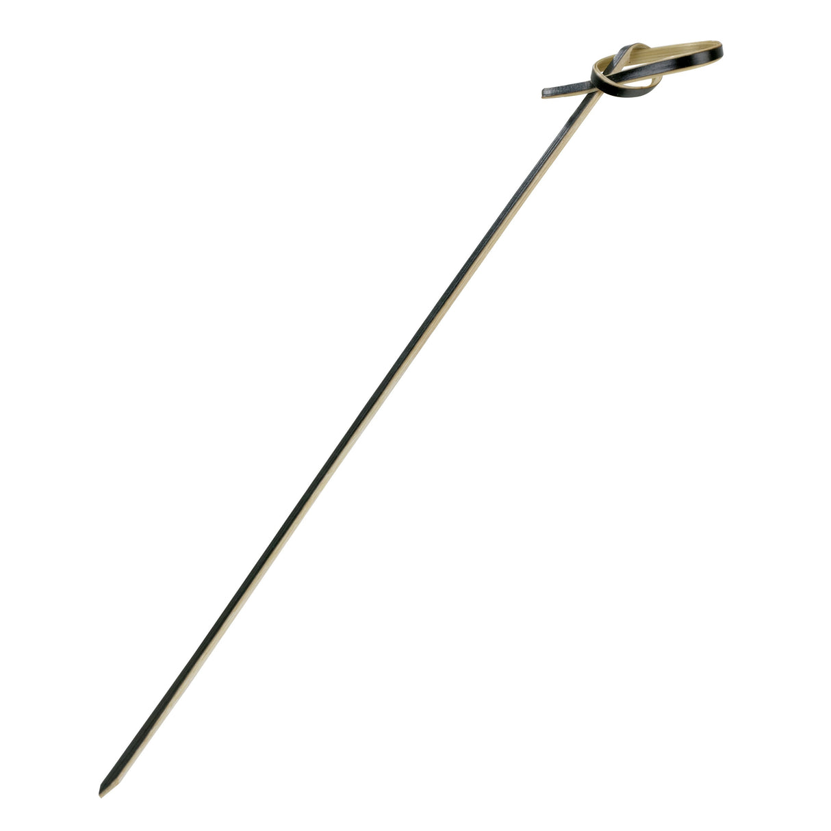 Skewers, Loko, 5.9 Inch, Bamboo, Black, Looped, 5.9 Linear Inch,20 - 100 COUNT