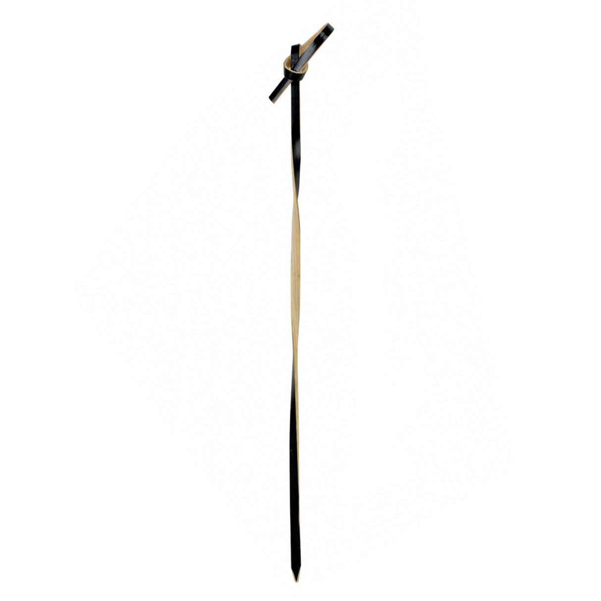 Skewers, Looped, Tingi 5.9 Inch, Bamboo, Black, with Twisted Stem, Biodegradable, 5.9 Linear Inch,20 - 100 COUNT