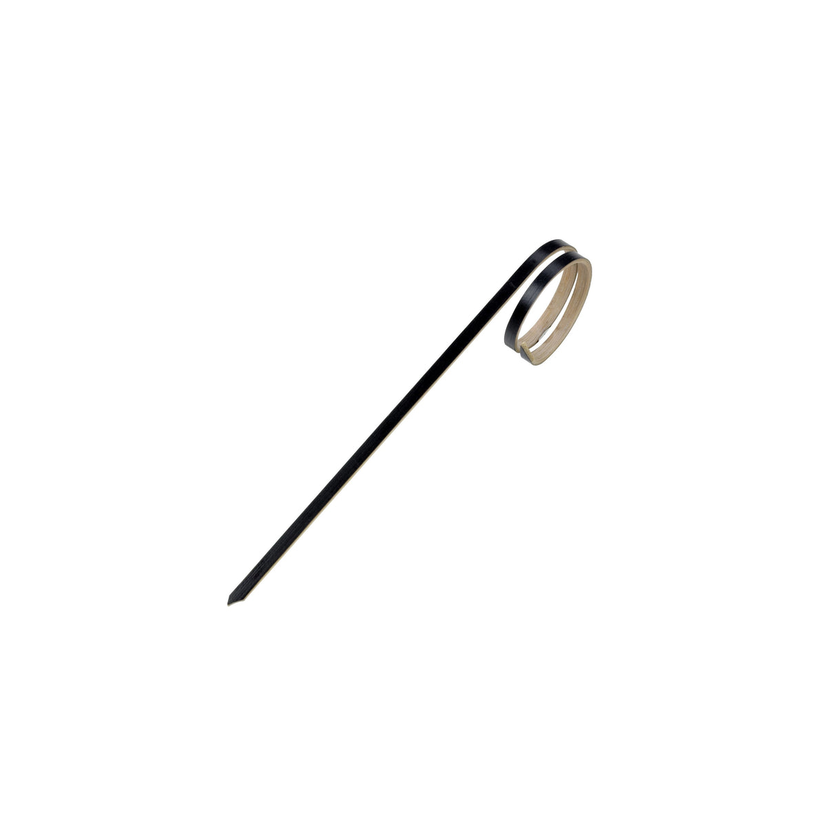 Skewers, 3.9 Inch, Bamboo, Black, with Side Twist, Biodegradable, 3.9 Linear Inch,20 - 100 COUNT