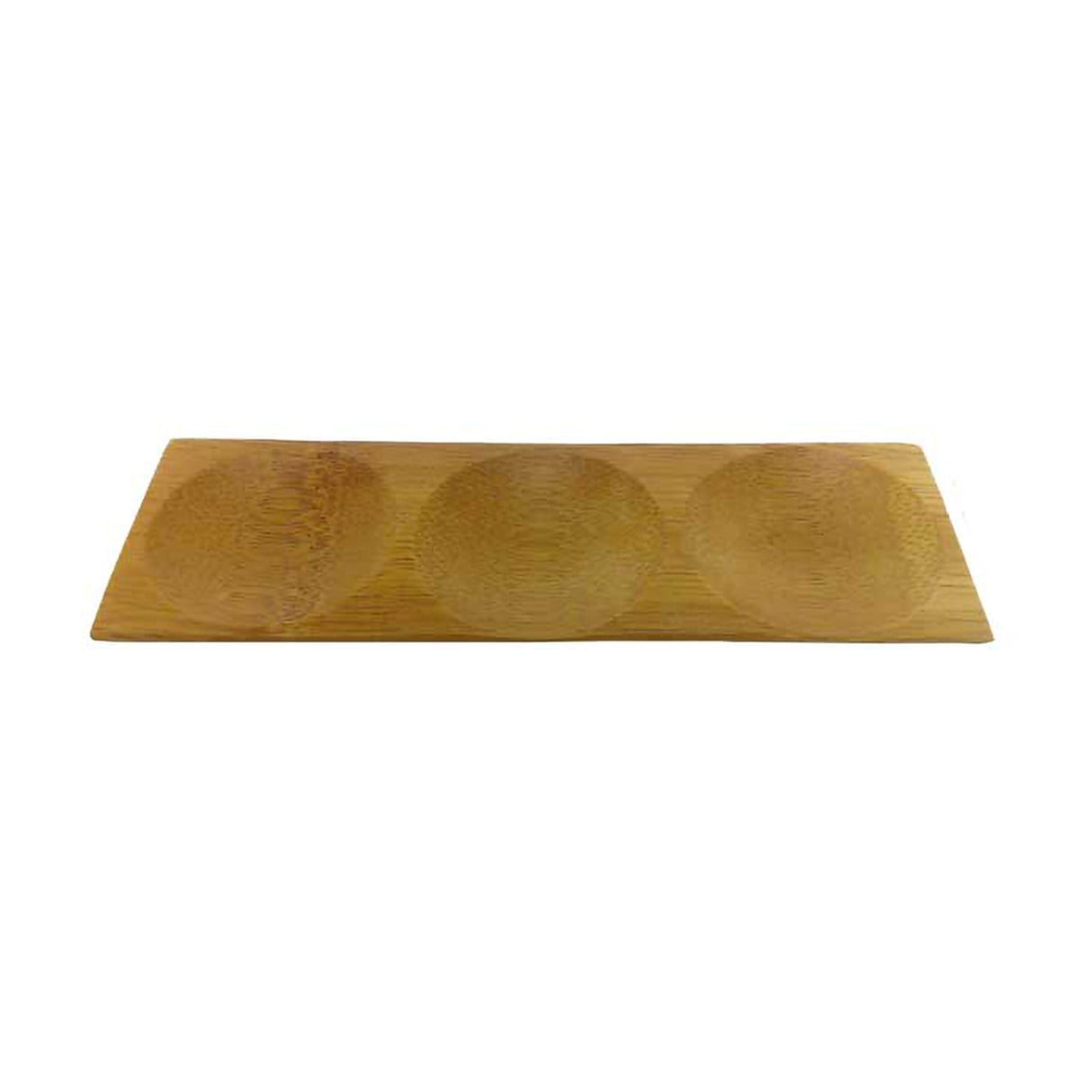 Dishes, Patong 3-Compartment, 0.25 Ounce - 7.1 x 2.4 x 0.4 Inch, Bamboo, Natural, Biodegradable,8 - 12 COUNT