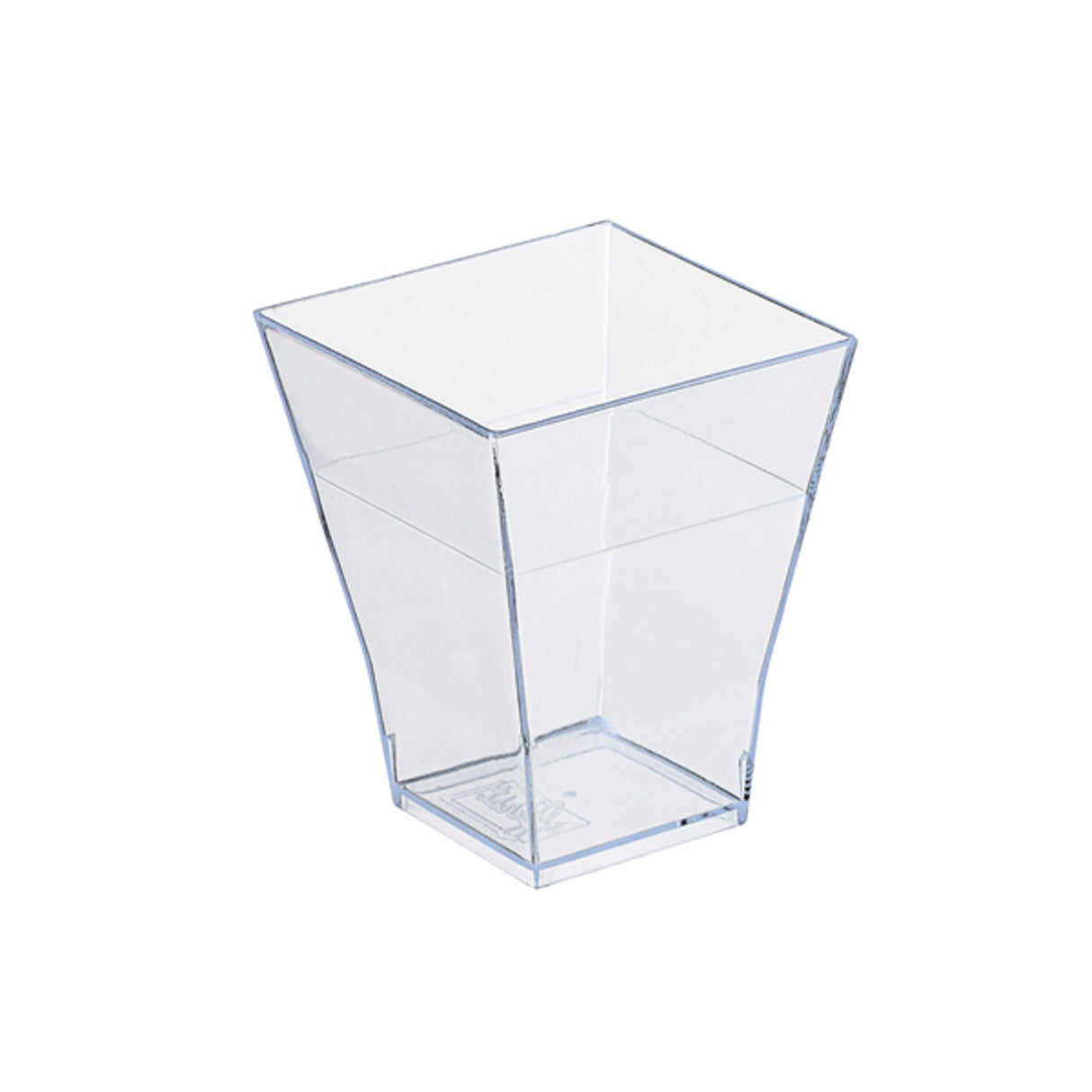 Cups, Taiti 2 Ounce, Plastic, Clear, Square, Recyclable, 2 Ounce,20 - 30 COUNT