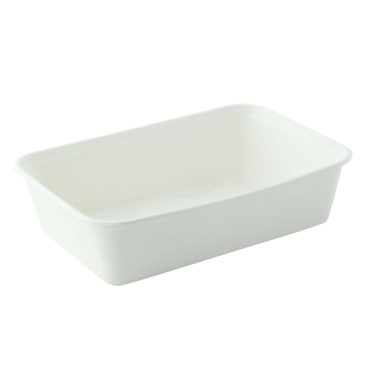 Bowls, Salad, Eco Rec 17 Ounce, Sugarcane, White, Rectangular, Biodegradeable, 17 Ounce,20 - 25 COUNT
