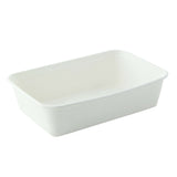 Bowls, Salad, Eco Rec 17 Ounce, Sugarcane, White, Rectangular, Biodegradeable, 17 Ounce,20 - 25 COUNT