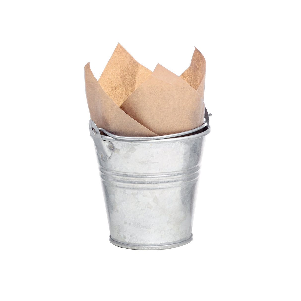 Bucket, Mini, 3 Ounce, Silver, Metal,6 - 24 COUNT