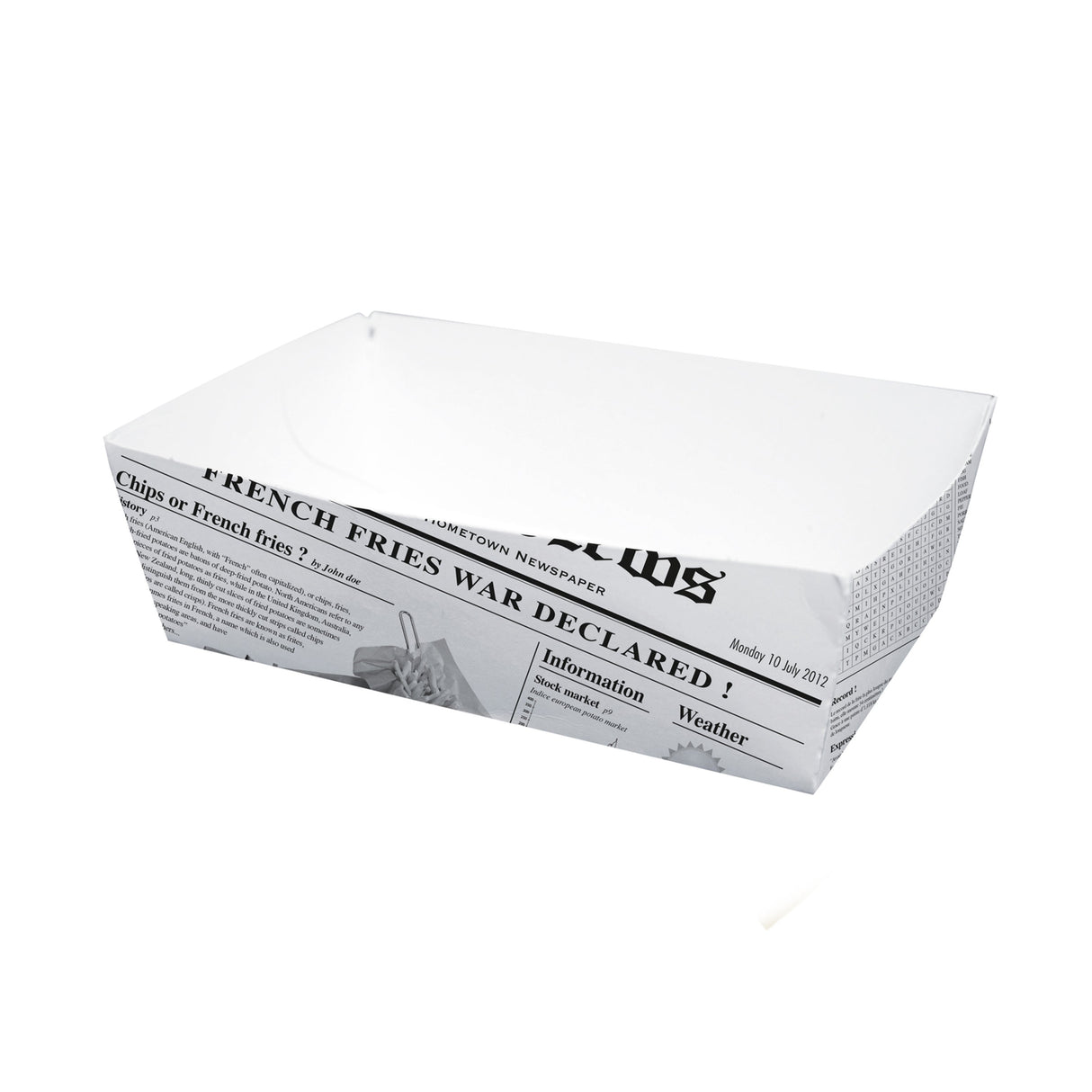 Baskets, Food, 29 Ounce 5.9 x 3.5 x 2 Inch, Paper, Newspaper Print, Rectangular, 29 Ounce,4 - 100 COUNT