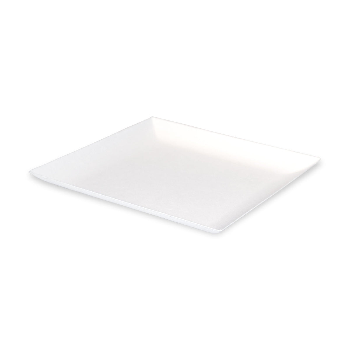 Plates, 6.3 x 6.3 Inch, Sugarcane, White, Square,1 - 100 COUNT