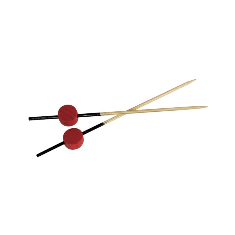 Picks, 3.1 Inch, Bamboo, Black End with Red Bead,12 - 25 COUNT