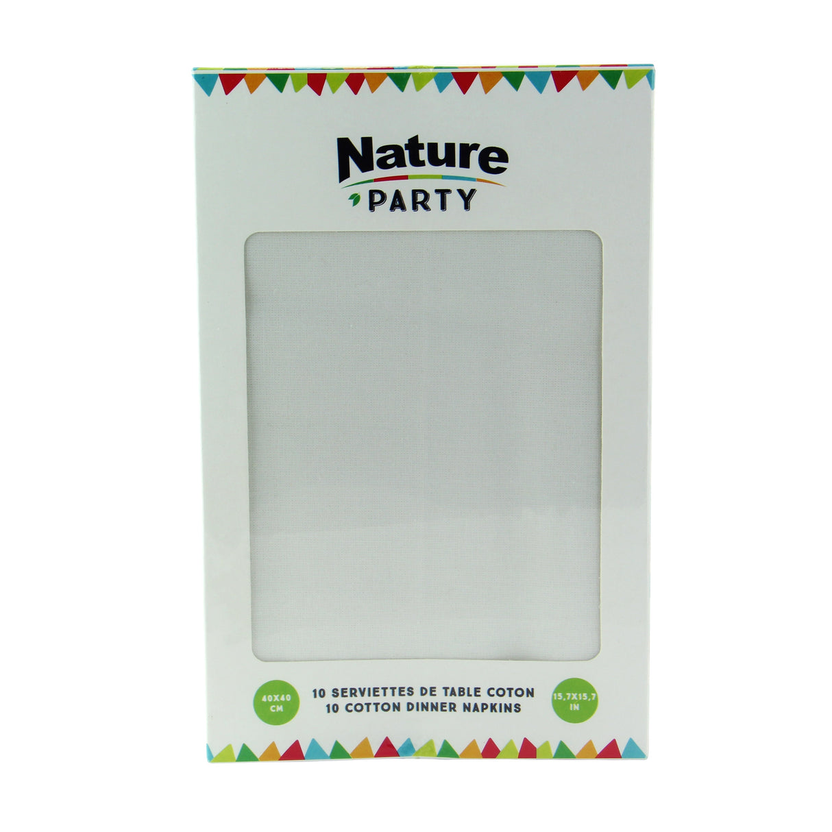 Napkins, Cotton, White, 15.8 x 15.8 Inch,10 - 10 COUNT
