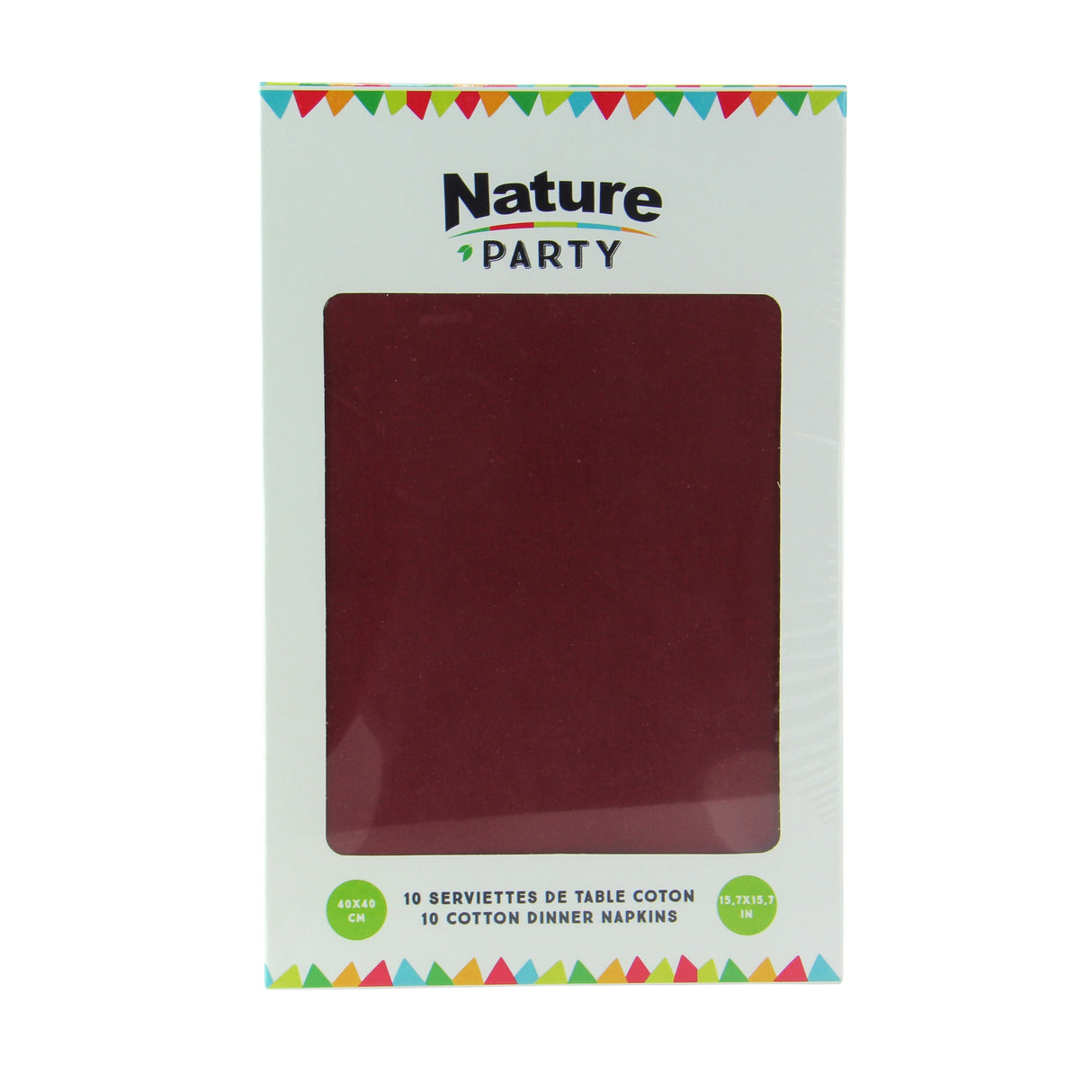 Napkins, Cotton, Red, 15.8 x 15.8 Inch,10 - 10 COUNT