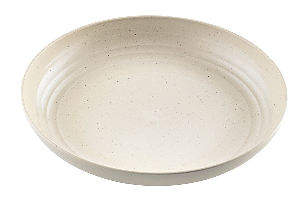 Plates, Huskly 7.8 Inch, Beige, Husk Composite, Reusable,8 - 12 COUNT