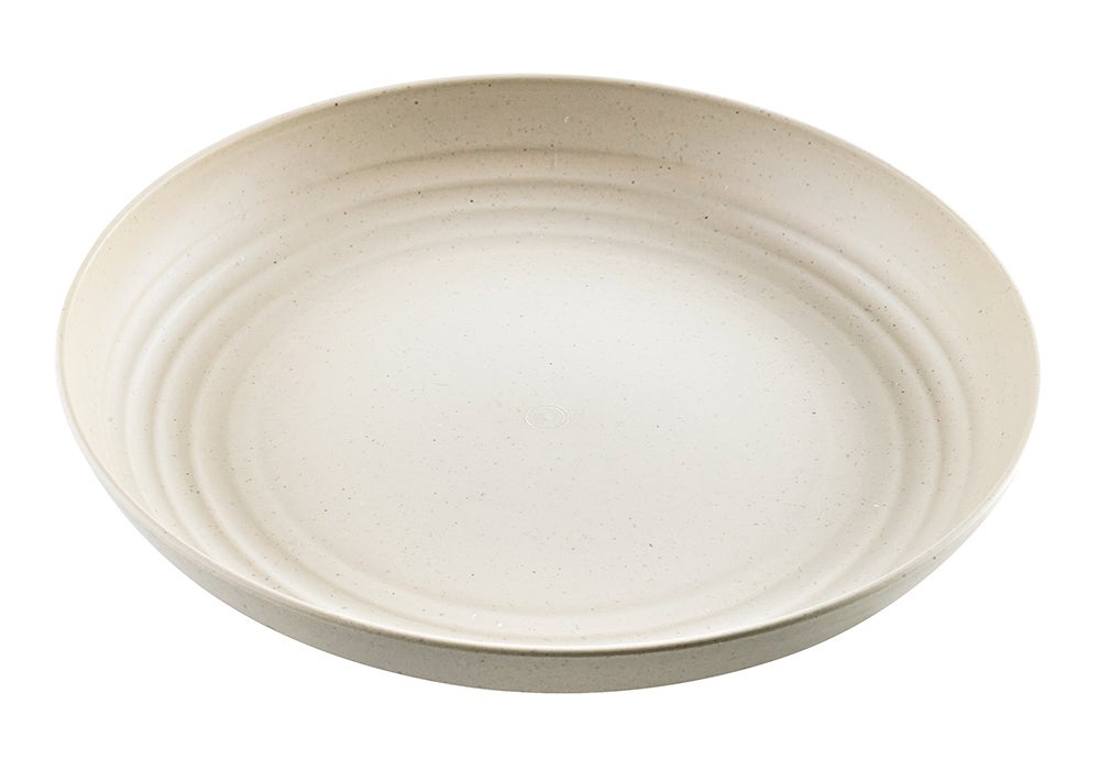 Plates, Huskly 8.6 Inch, Beige, Husk Composite, Reusable,8 - 6 COUNT