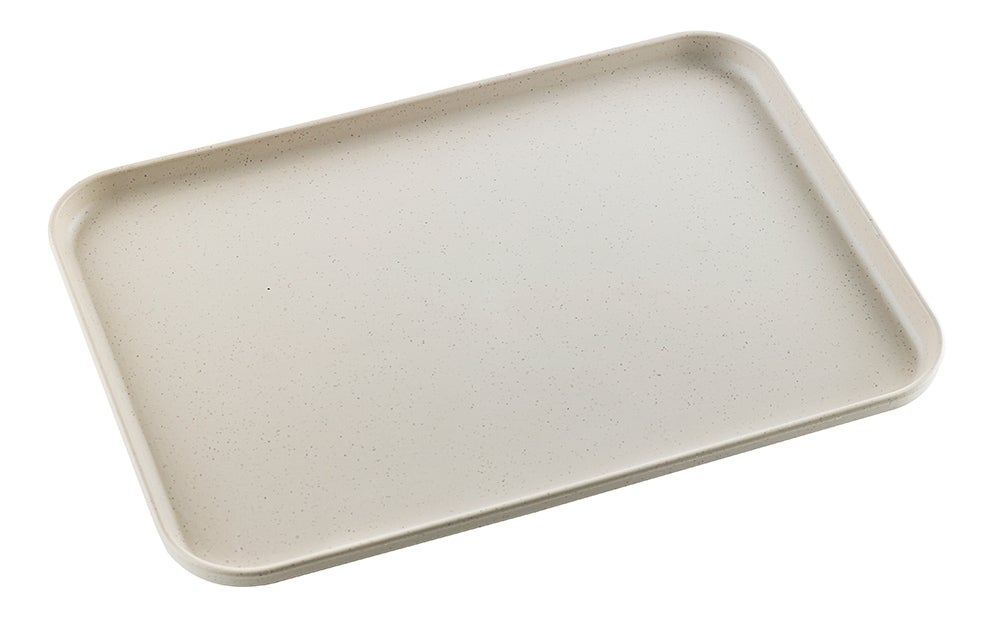 Trays, Huskly 15 x 10.5 Inch, Beige, Husk Composite, 1 Each,20 - 1 COUNT