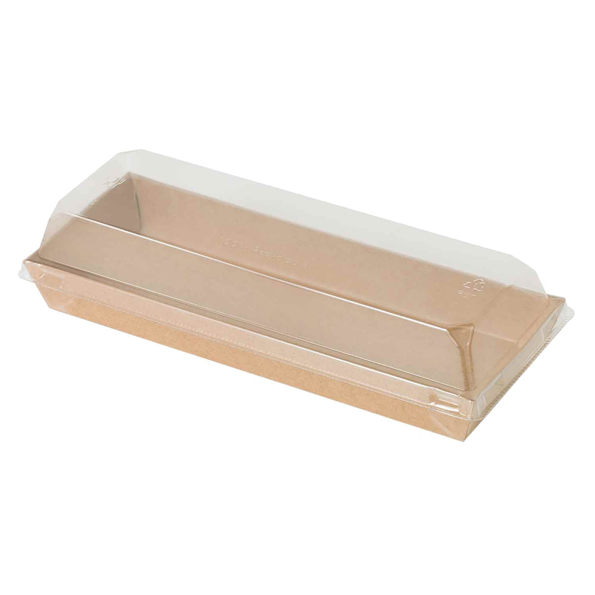 Boxes, Sushi, 14 Ounce, Paper, Kraft, with PET Lid,6 - 50 COUNT