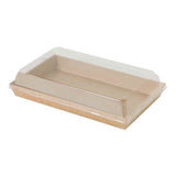 Boxes, Sushi, 26 Ounce, Paper, Kraft, with PET Lid,6 - 50 COUNT