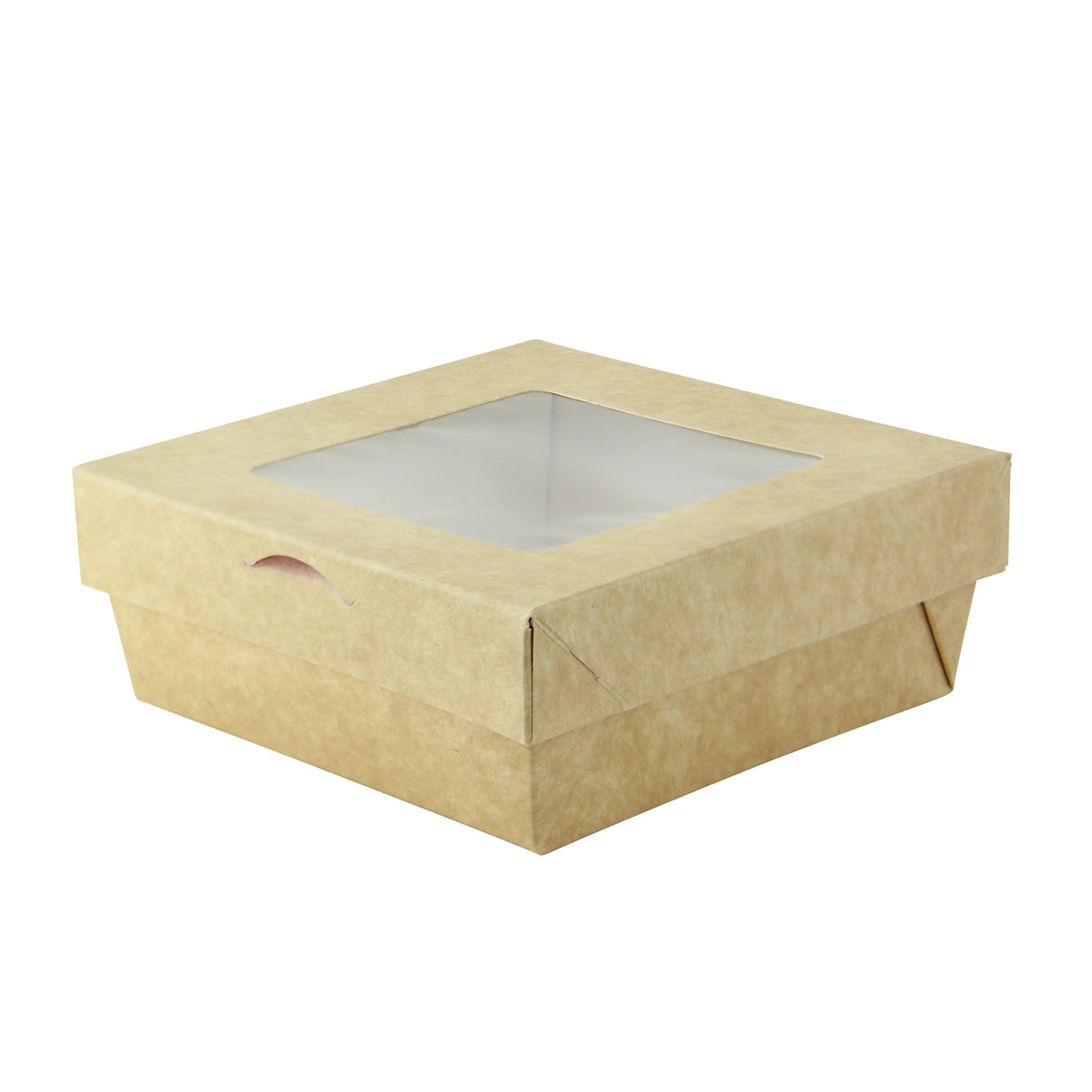 Boxes, Kray 34 Ounce, Kraft, Window Lid, Bakeable, Heat Resistant Base up to 440 Degrees,4 - 25 COUNT