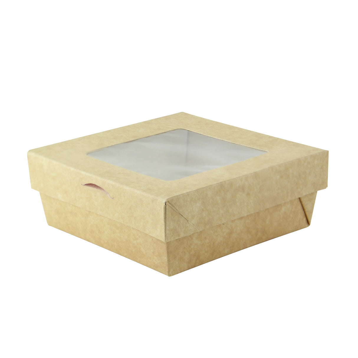 Boxes, Kray 12 Ounce, Kraft, Window Lid, Bakeable, Heat Resistant Base up to 440 Degrees,4 - 25 COUNT