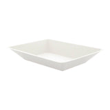 Plates, Eco-Design 6.6 x 5.1 x 1.1 Inch, Sugarcane, White,10 - 50 COUNT