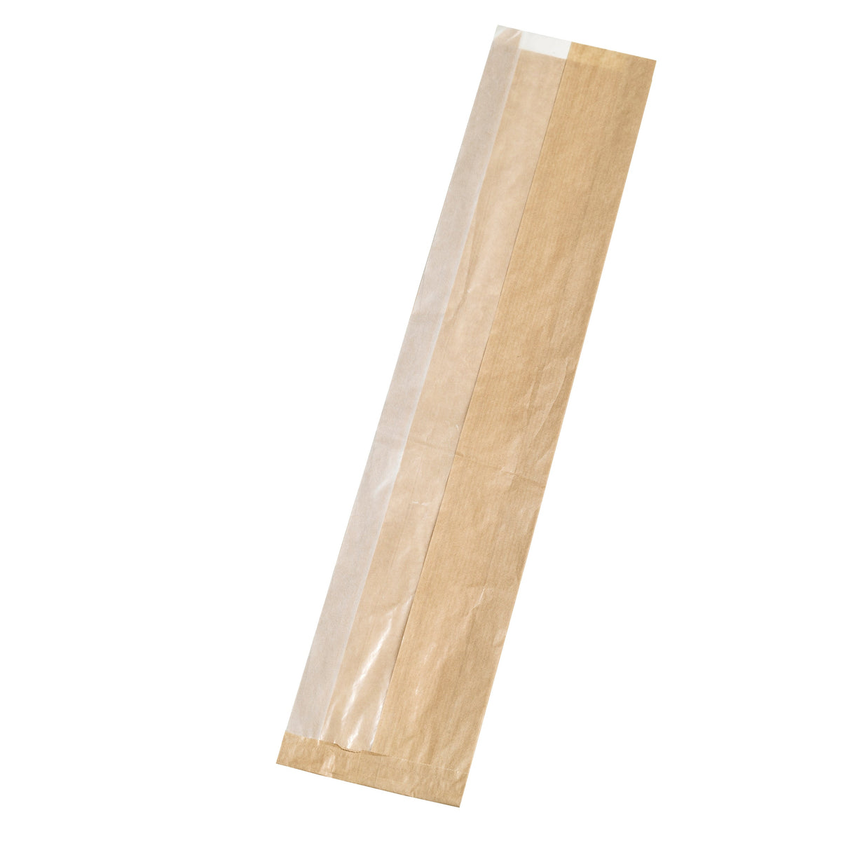 Bags, Sandwich, 22 x 4.3 x 1.9 Inch, Paper, Brown, with Crystal Window, 1 Each,1000 - 1 COUNT