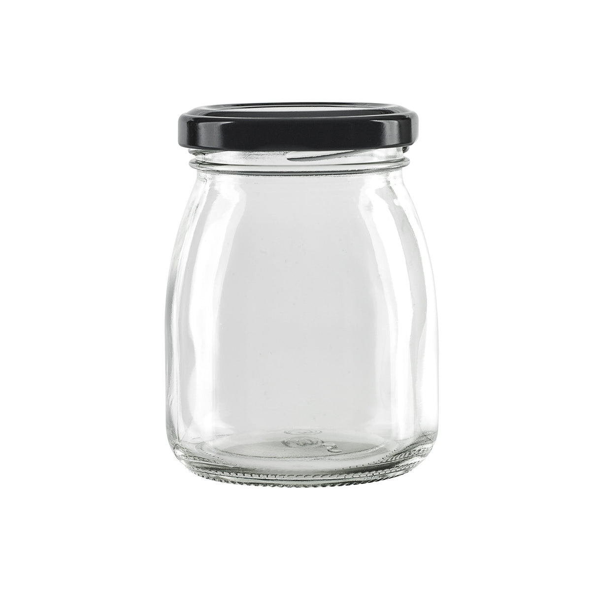 Jars, Pudding, 6.7 Ounce, Smooth, with Black Twist Cap,84 - 1 EACH