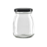 Jars, Pudding, 6.7 Ounce, Smooth, with Black Twist Cap,84 - 1 EACH