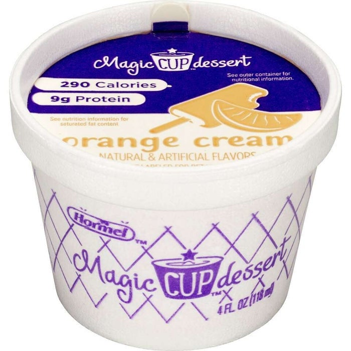 Ice Cream, Orange Cream, Cup,48 - 4 FLUID