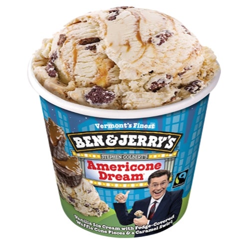 Ice Cream, Hard Serve, Stephen Colbert's AmeriCone Dream, Cup,12 - 4 OUNCE