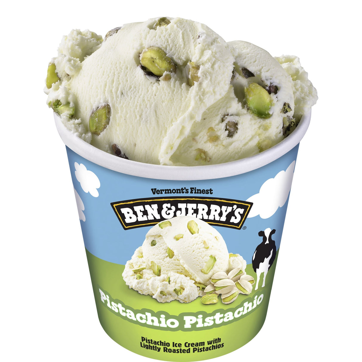 Ice Cream, Hard Serve, Pistachio Pistachio, 1 Ounce,8 - 16 FLUID