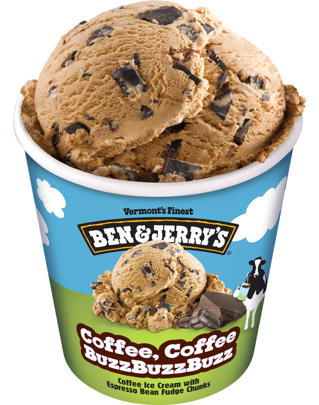 Ice Cream, Hard Serve, Coffee, Coffee Buzz Buzz Buzz, Frozen,8 - 16 FLUID