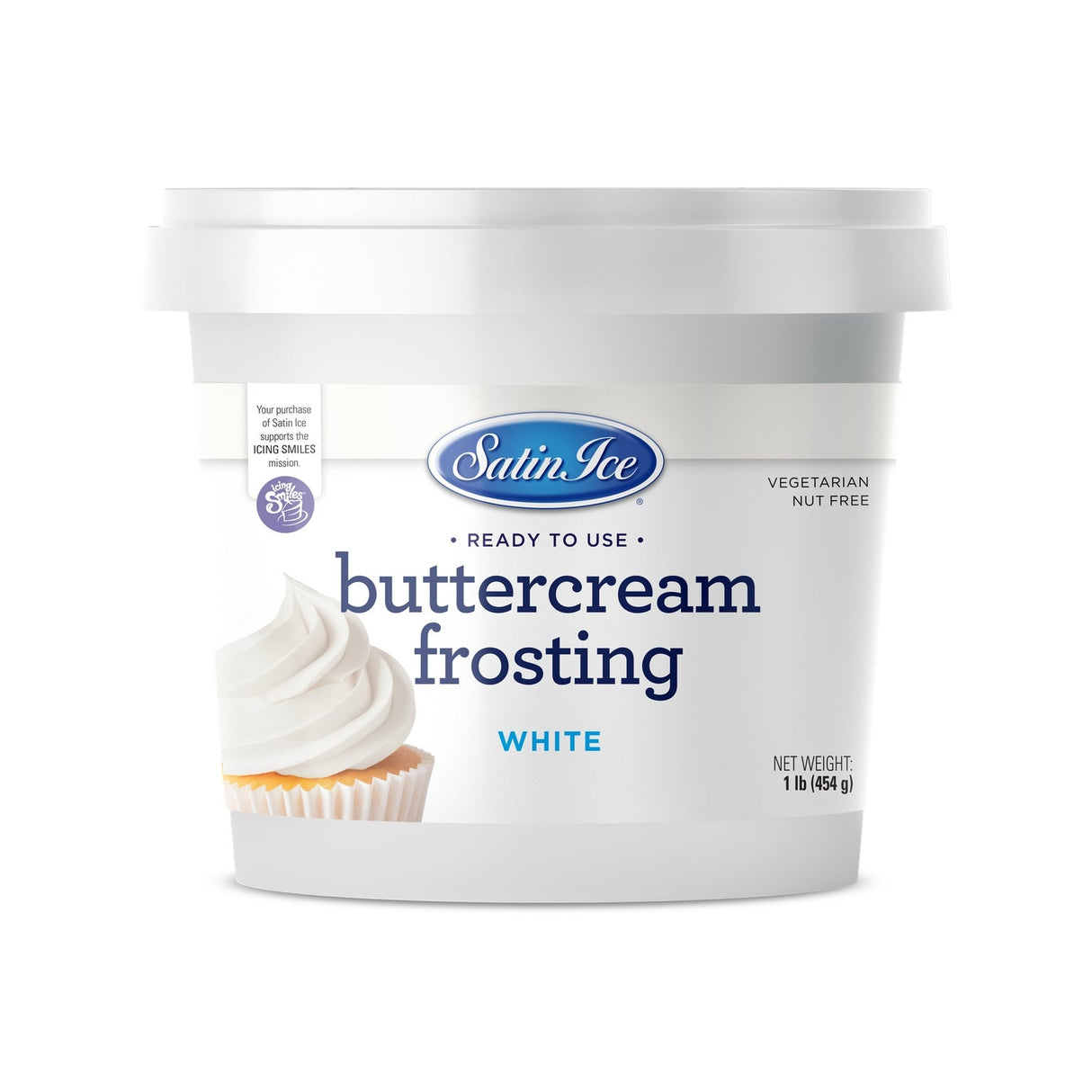 Frosting, Buttercream, White, Ready-To-Use,3 - 1 POUND