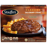 Entree, Salisbury Steak, with Macaroni & Cheese,12 - 9.63 OUNCE