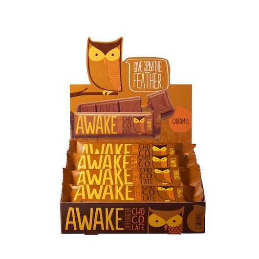 Candy Bar, Chocolate, Caramel, with Caffeine,12 - 1.55 OUNCE