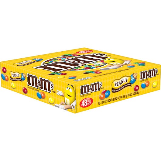 Candy, Chocolate-Covered, Peanut,48 - 1.74 OUNCE